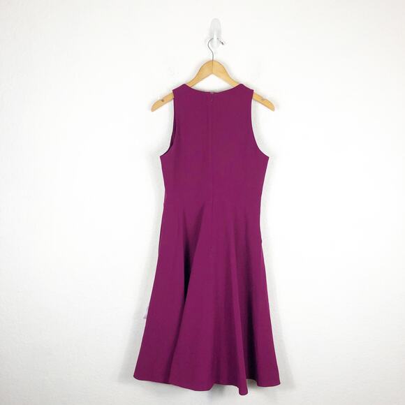 NWOT Dress The Population Catalina Fit & Flare Cocktail Dress Large Magenta Chic - Picture 12 of 13